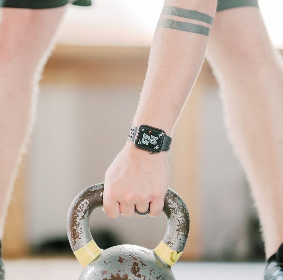 man kettlebell workout