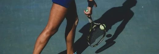 Man playing tennis